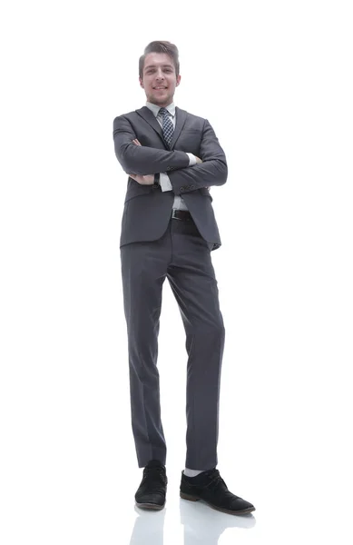 Bottom view.successful young business man. — Stock Photo, Image