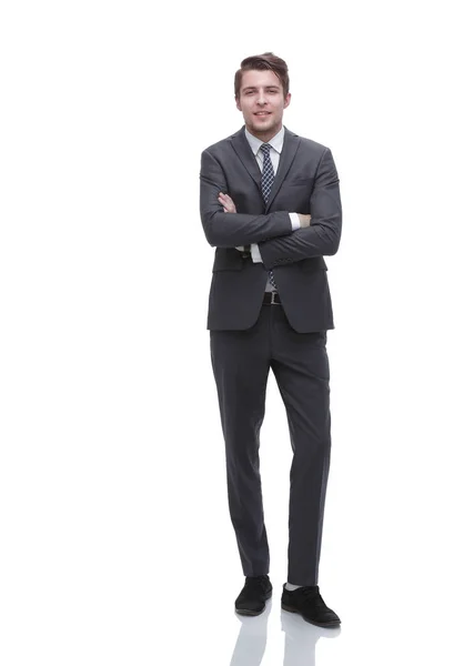 In full growth.confident businessman. — Stock Photo, Image