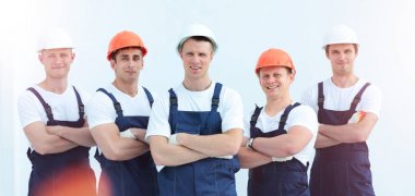 Profesyonel endüstriyel işçilerin grup