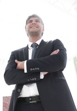 dört gözle başarılı iş adamı