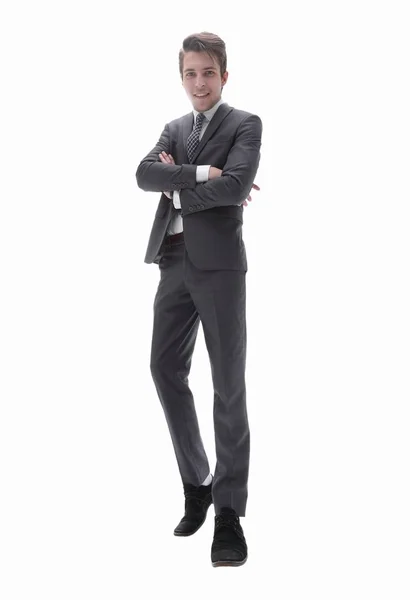 Bottom view.successful young business man. — Stock Photo, Image