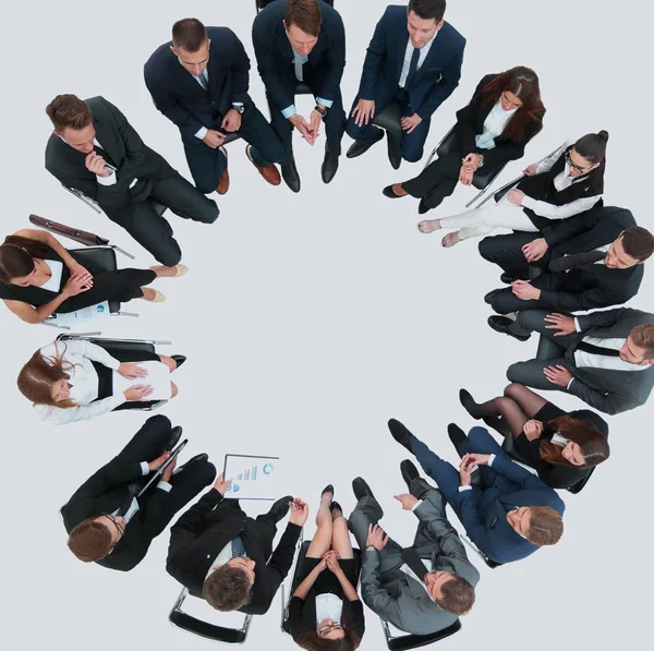 Reunión de equipo empresarial Concepto de estrategia de lluvia de ideas — Foto de Stock