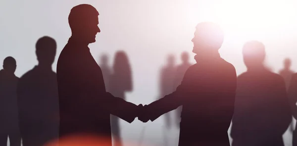 Business meeting. Business people shaking hands — Stock Photo, Image