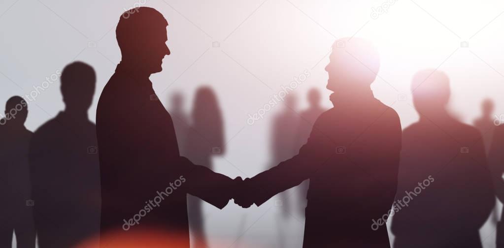 Business meeting. Business people shaking hands