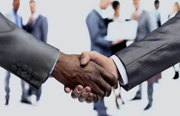 Handslag för business partners.a framgångsrikt avtal — Stockfoto