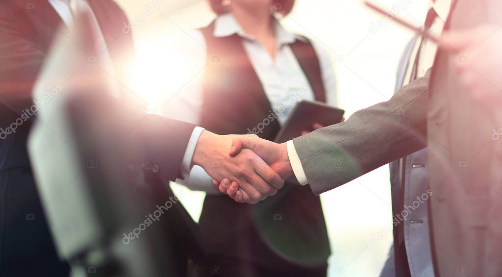 Business People Meeting Discussion Corporate Handshake Concept