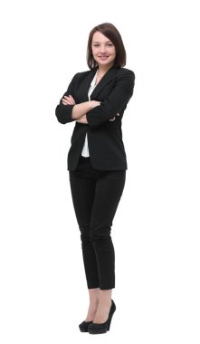 tam büyüme portre. başarılı kadın Yöneticisi