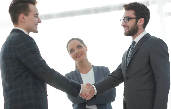 Reliable handshake of business people — Stock Photo, Image