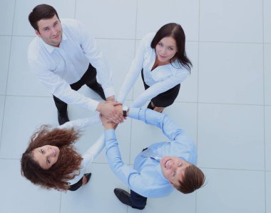 başarı kavramı: bir daire ve folde iş takım oldu