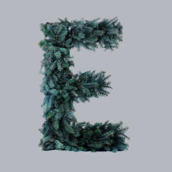 Alfabeto de Natal isolado em branco — Fotografia de Stock