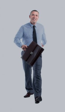 portre shi nitelikli bir muhasebeci gülümseyen tam yükseklikte