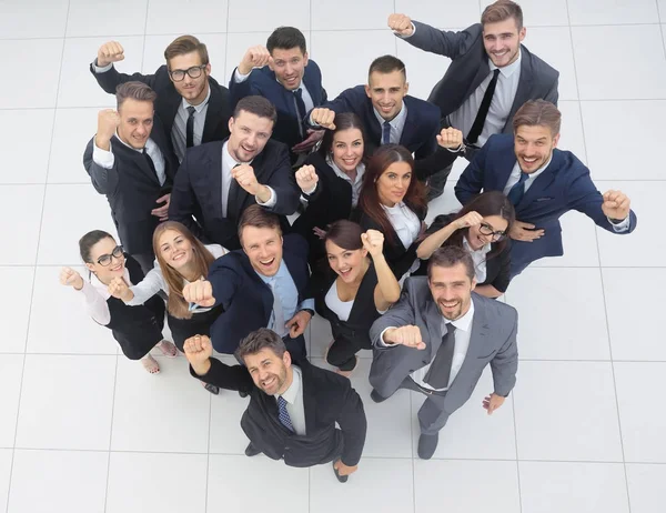 Professionelles Business-Team zeigt seinen Erfolg — Stockfoto