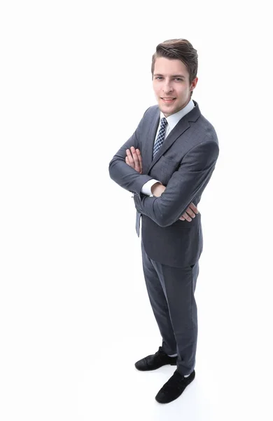 View from the top.successful young businessman — Stock Photo, Image