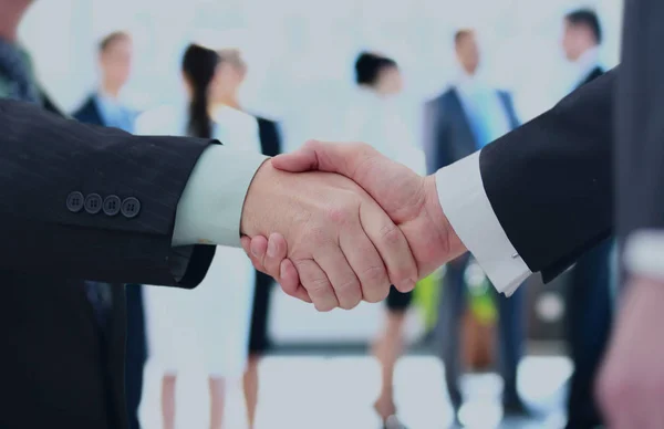 Conceito de parceria - parceiros de negócio handshake — Fotografia de Stock