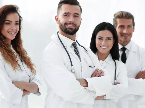 Closeup.a grupo de médicos . — Fotografia de Stock