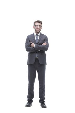 Başarılı bir iş adamı tam büyüme dikey