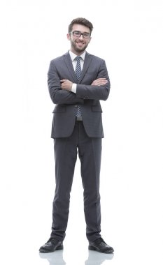 Başarılı bir iş adamı tam büyüme dikey