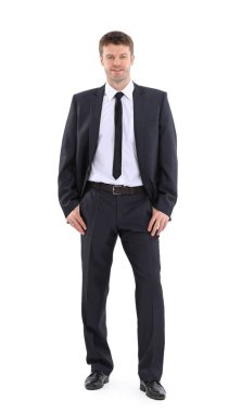 tam büyüme .successful yakışıklı işadamı