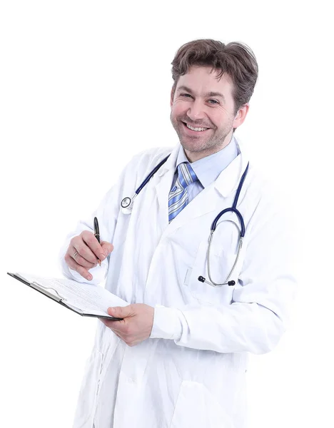 Portret lekarza uśmiechający się . — Zdjęcie stockowe