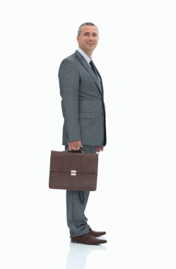 yan view.a kendine güvenen avukat kameraya bakıyor