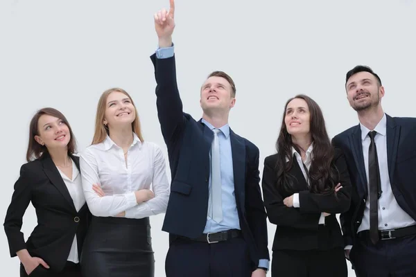 Líder del objetivo de apuntar para el equipo de negocios —  Fotos de Stock