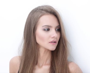 güzel modern genç kadın modeli.