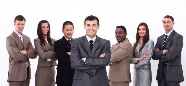 çok ırklı iş takım portresi