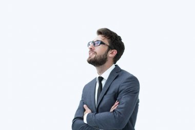 Düşünceli yakışıklı adam başını kaldırdı.