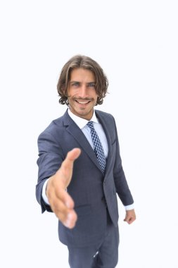 işadamı için el sıkışma sunan