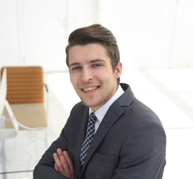 closeup.a başarılı genç adam