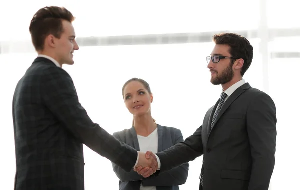 Reliable handshake of business people — Stock Photo, Image