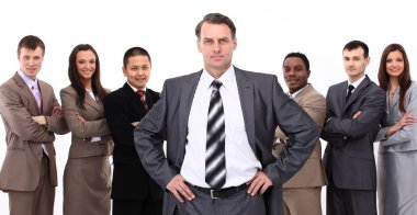 iş takım arka plan üzerinde işadamı