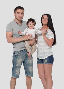 Anne ile oğlu stüdyo çekim