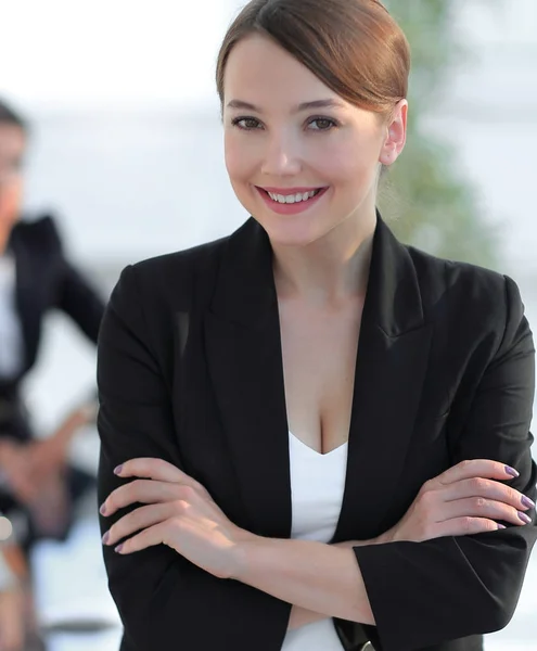 Confiante mulher de negócios moderna — Fotografia de Stock