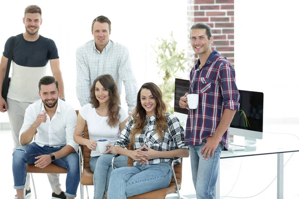 Successful employees design Agency — Stock Photo, Image