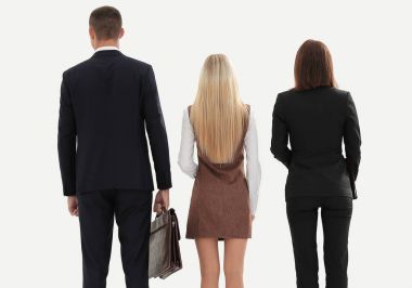 Dikiz aynası. İş ekibi boş alanı dört gözle bekliyor.