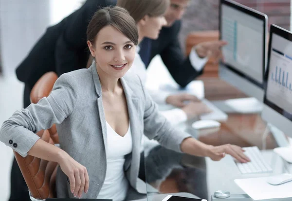 Portrait of successful business women in the workplace — Stock Photo, Image