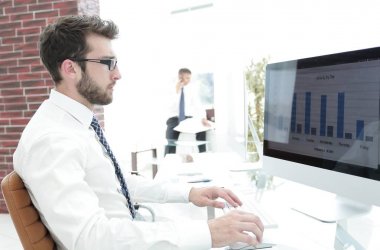 mali grafik üzerinde düşünme işadamı