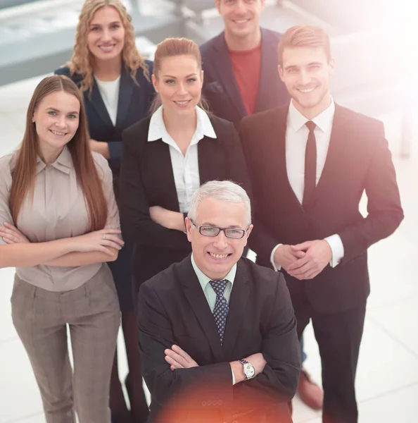 Retrato de grupo de un equipo de negocios profesional con aspecto de confianza —  Fotos de Stock