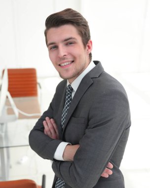 closeup.a başarılı genç adam