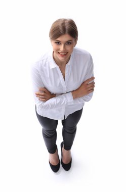 Yukarıdan bakıldığında... tam bir büyüme. Kendine güvenen genç bayan..