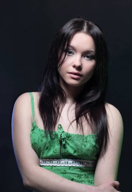 Akşam makyaj güzel genç kadın