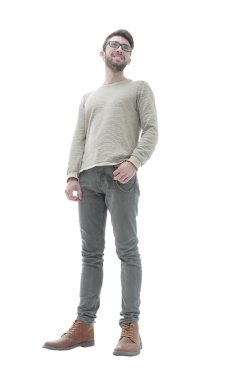 Modern, kendinden emin, genç bir adam portresi