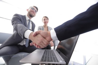 portre. Kendine güvenen karşılıklı iş arkadaşları