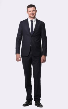 tam büyüme portre. başarılı bir iş adamı