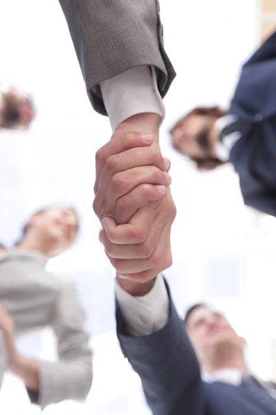 底の見え方ビジネスの握手 — ストック写真