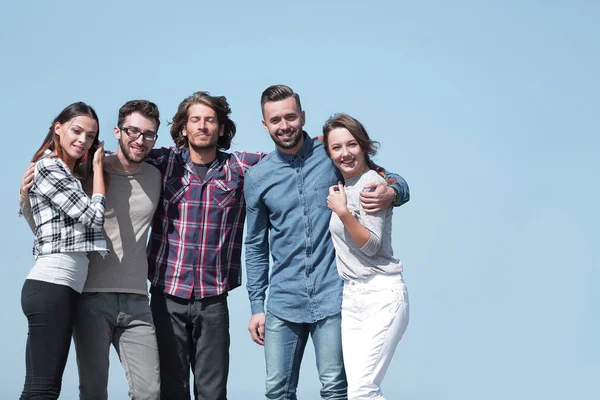 Portrait of a friendly team of young people — Stock Photo, Image