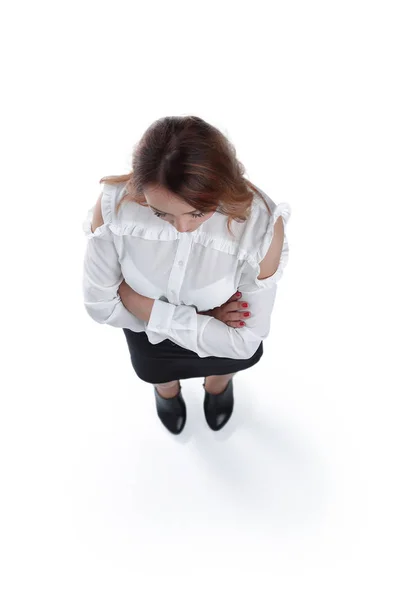 Mujer de negocios segura con los brazos cruzados . — Foto de Stock