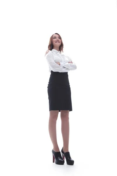 Retrato de una joven empresaria en la oficina. —  Fotos de Stock