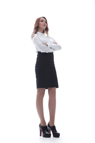 Portrait de jeune femme d'affaires au bureau. — Photo